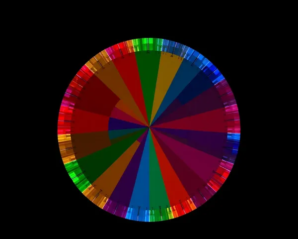 HD PNG of Color Rainbow Wheel Design