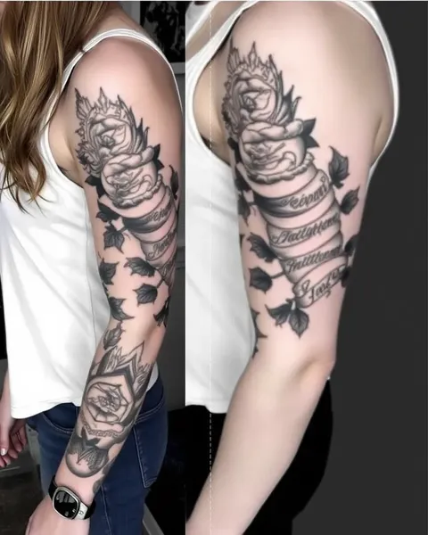 Half Arm Sleeve Tattoo Ideas with Tribal Patterns