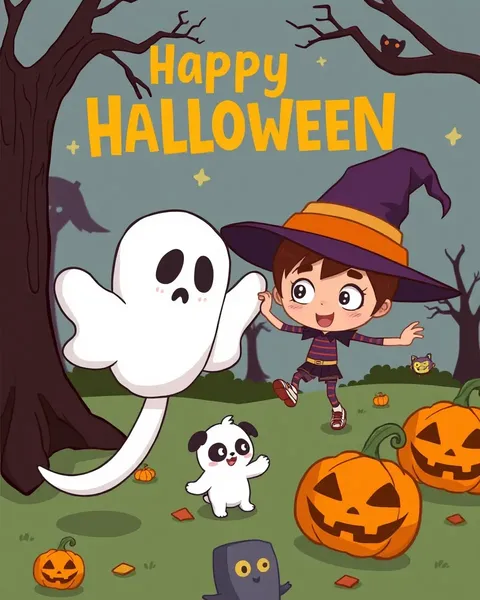 Halloween Cartoon Images for Party Decorations