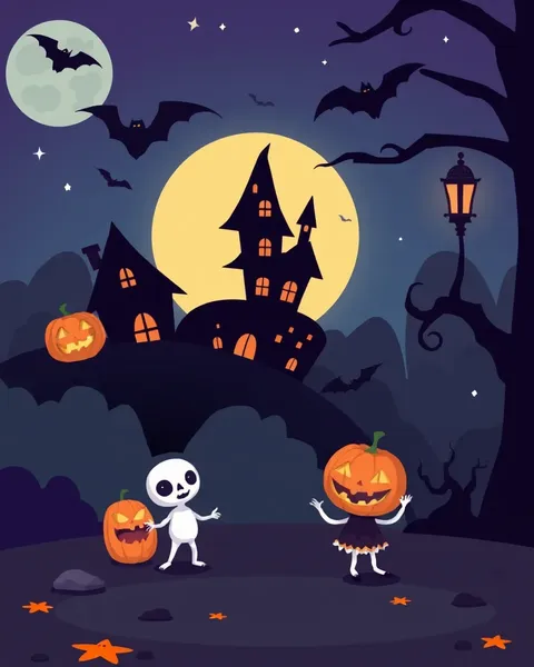 Halloween Cartoon Images for Trick-or-Treat and Treats