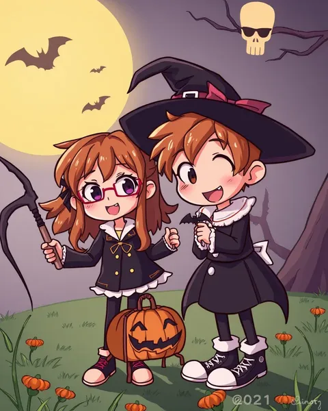 Halloween Cartoon Photos Bring Spooky Joy