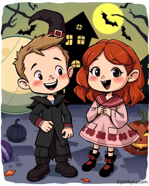 Halloween Cartoon Photos Create Frightful Atmosphere