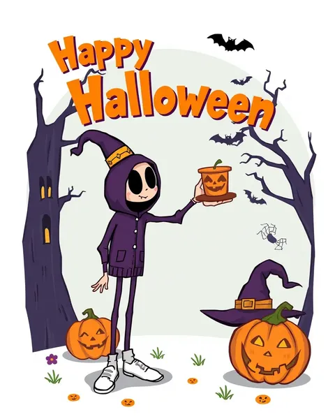 Halloween Funny Cartoon Images for Kids to Thrill