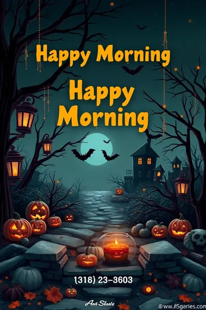 Halloween Morning Images with Good Morning Greetings