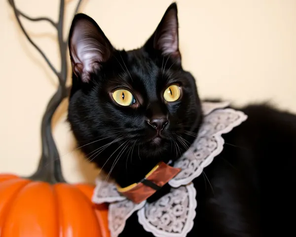 Halloween Pictures Reveal the Mysterious Life of a Black Cat