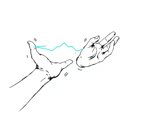 Hands Reaching Out Sketch PNG File