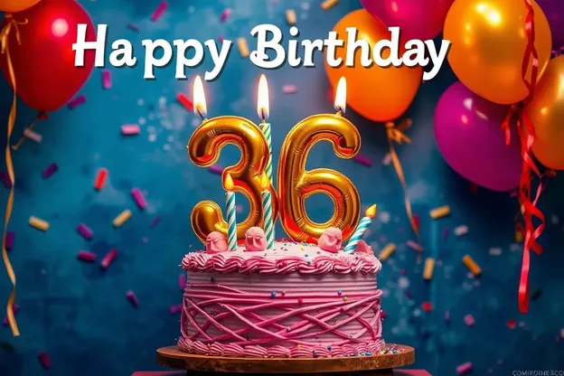 Happy 36th Birthday Images with Beautiful Cake Designs