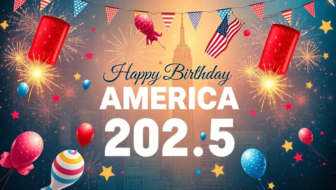 Happy Birthday America 2025 Images with Patriotic Theme