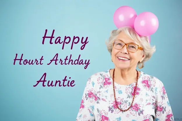 Happy Birthday Auntie Images for Elderly Family