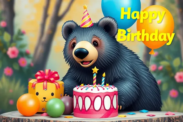 Happy Birthday Bear Images for Family