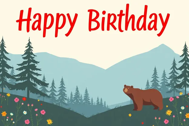 Happy Birthday Bear Images for Party