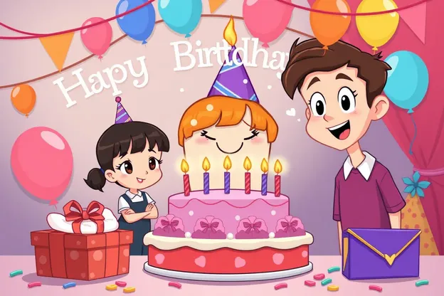 Happy Birthday Cartoon Image Celebrates a Special Day