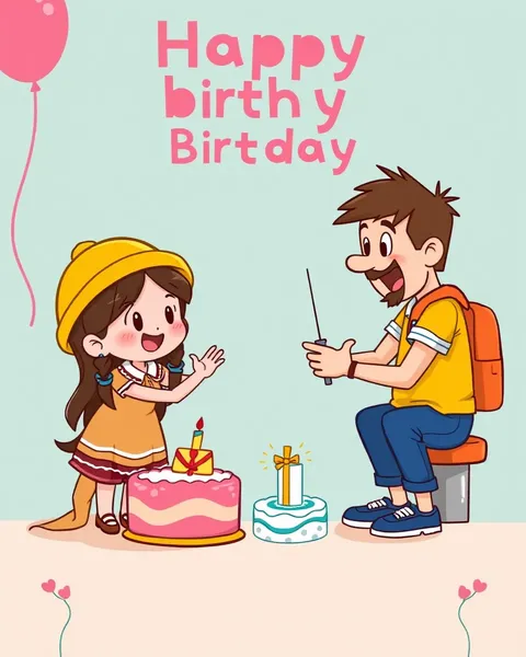 Happy Birthday Cartoon Images for Friends and Family