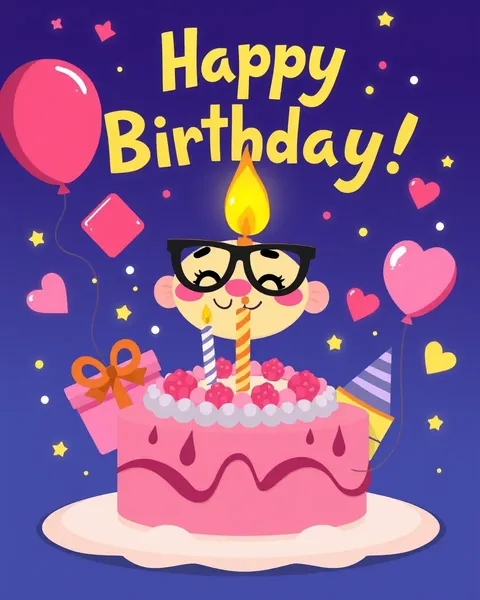 Happy Birthday Cartoon Images for Online Greeting