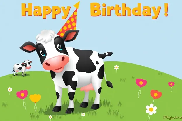 Happy Birthday Cow Images for Cow Lovers Only