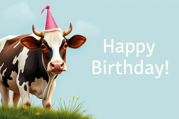 Happy Birthday Cow Images for Social Media Posts