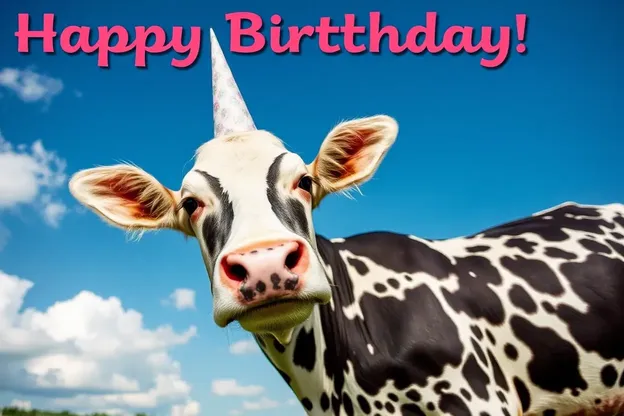 Happy Birthday Cow Images with Beautiful Pictures