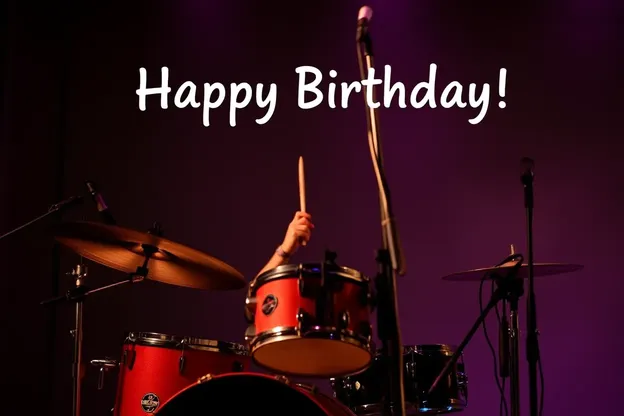 Happy Birthday Drummer with Beautiful Images