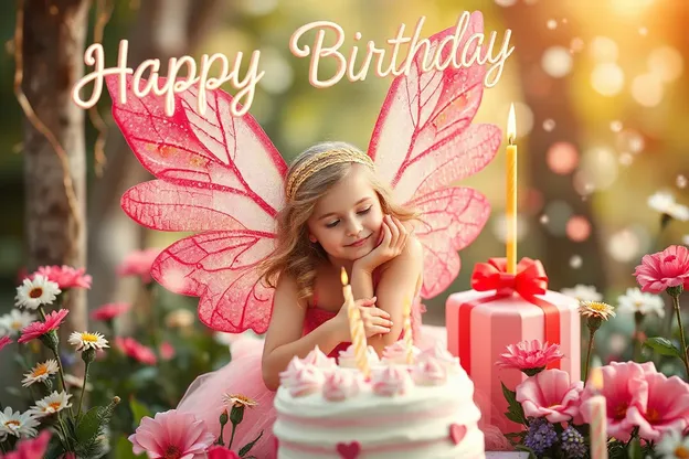 Happy Birthday Fairy Images Paint Vibrant Picture