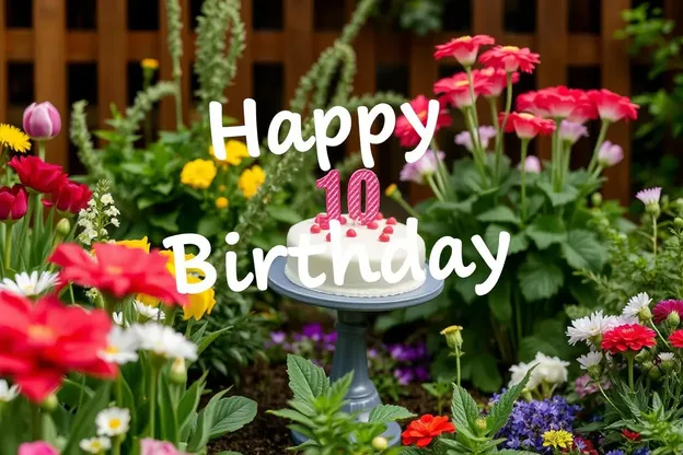 Happy Birthday Garden Images to Celebrate