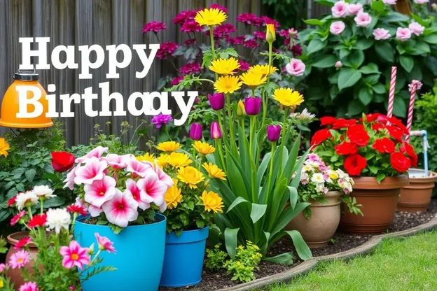 Happy Birthday Garden Party Images to Share