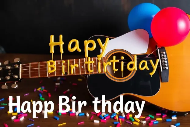 Happy Birthday Guitar Images for Music Lovers