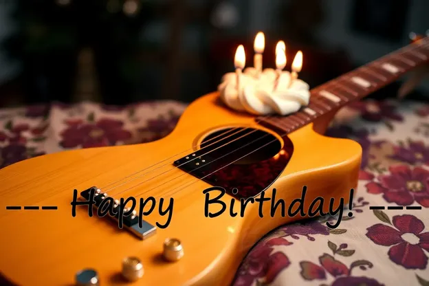 Happy Birthday Guitar Images for Party Decor