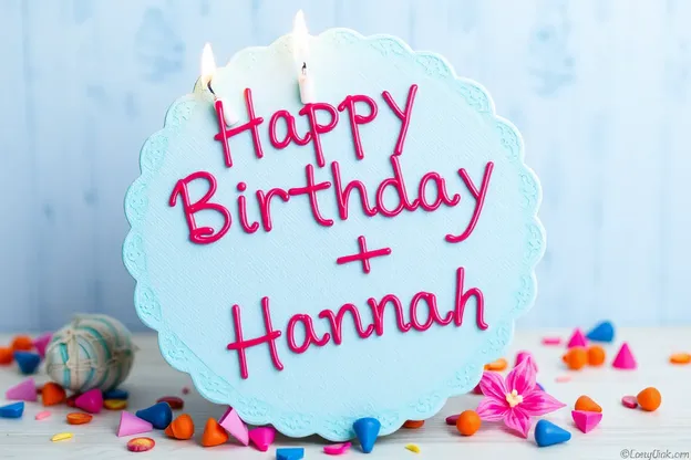 Happy Birthday Hannah Images for Sister