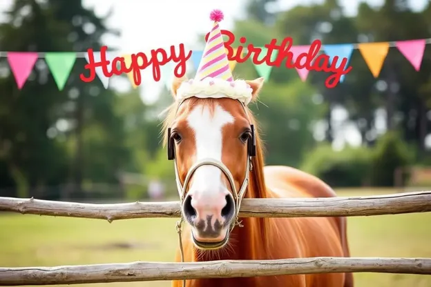 Happy Birthday Horse Photos Create Lasting Impressions