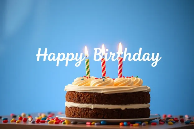 Happy Birthday Images in Blue Vibrant Colorful Design Templates