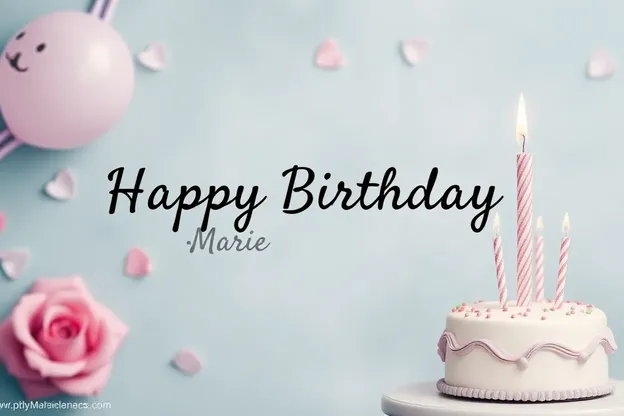 Happy Birthday Marie Images in Colorful Designs