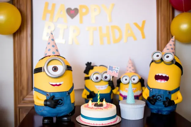 Happy Birthday Minion's Fun and Colorful Picture Day