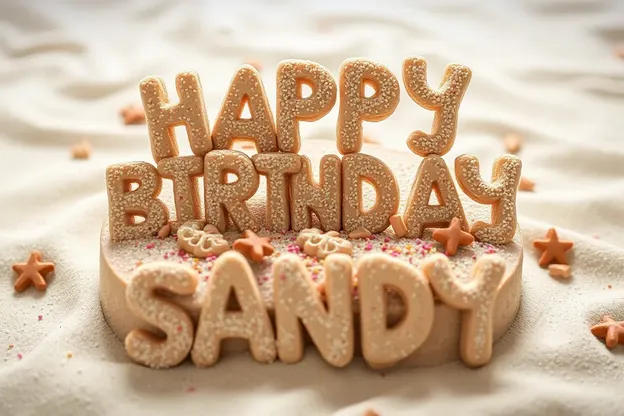 Happy Birthday Sandy with Colorful Images