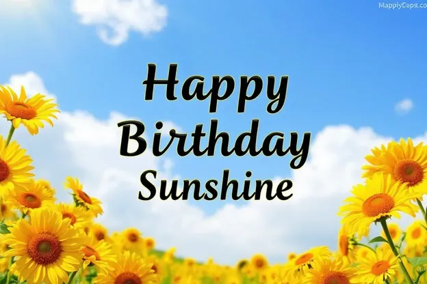 Happy Birthday Sunshine Images Wishes for a Joyful Celebration