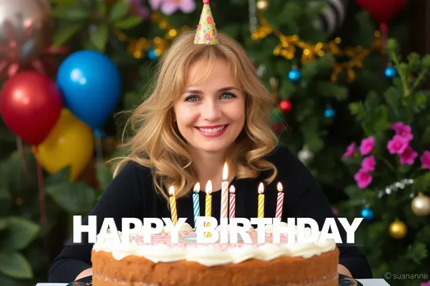 Happy Birthday Susanne with Cute Image Greetings