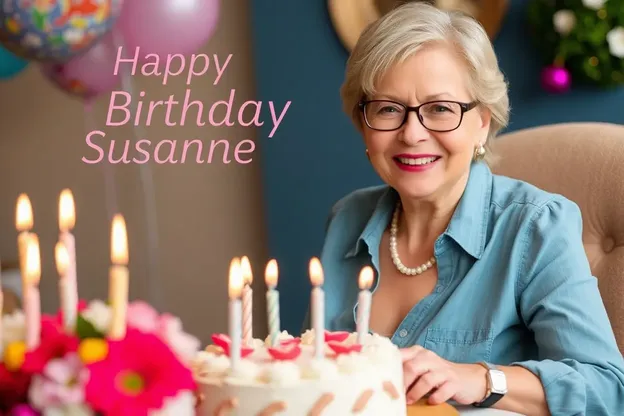 Happy Birthday Susanne with Heartfelt Image Wishes