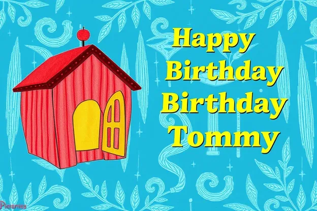 Happy Birthday Tommy Images with Colorful Balloons