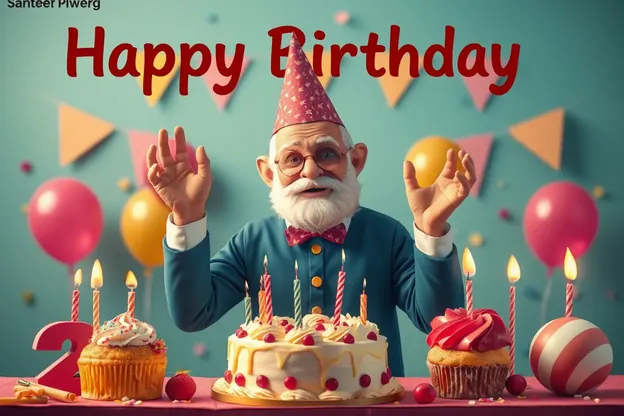 Happy Birthday Uncle with Colorful Images