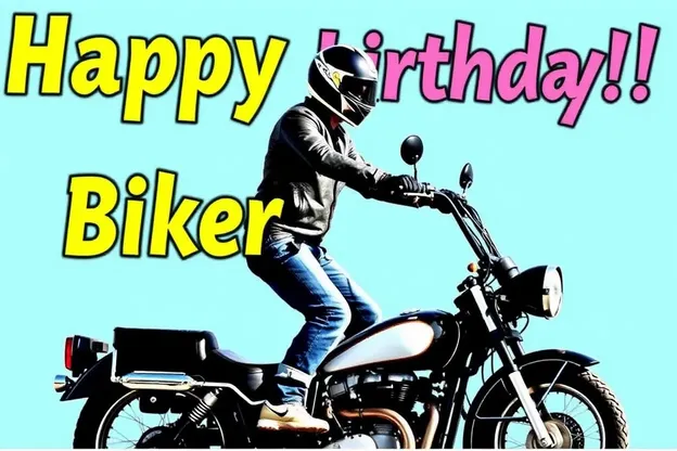 Happy Birthday to a Joyful Biker Images