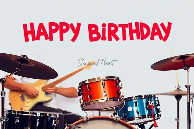 Happy Birthday to the Drummer with Images