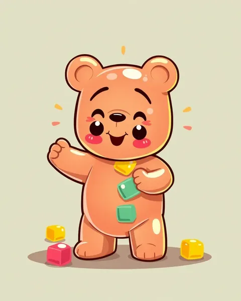 Happy Cartoon Gummy Bear Picture Album