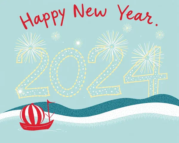 Happy New Year 2024 PNG File Again