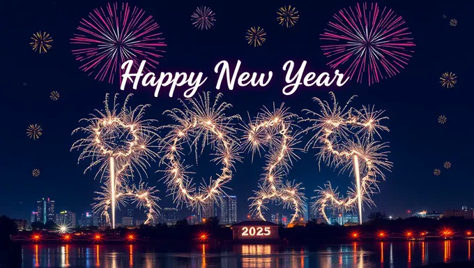 Happy New Year 2025 Free Wallpaper