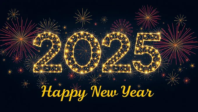 Happy New Year 2025 Gif Celebrates the Occasion