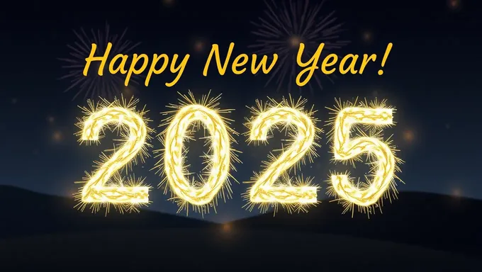 Happy New Year 2025 Gif Joyful New Beginnings