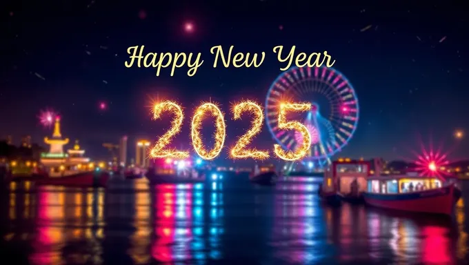 Happy New Year 2025 HD Wallpaper