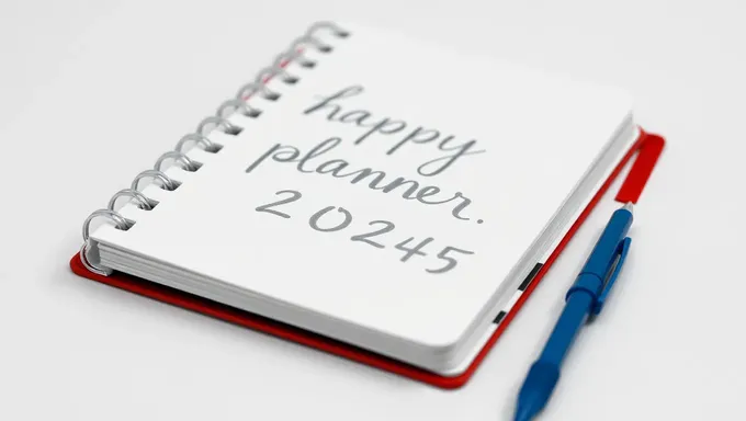 Happy Planner 2024/2025 for a New Year