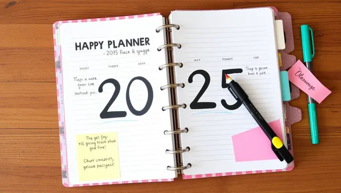 Happy Planner 2025 Refill: Happy Planner 2025 Refill for Goal Setting