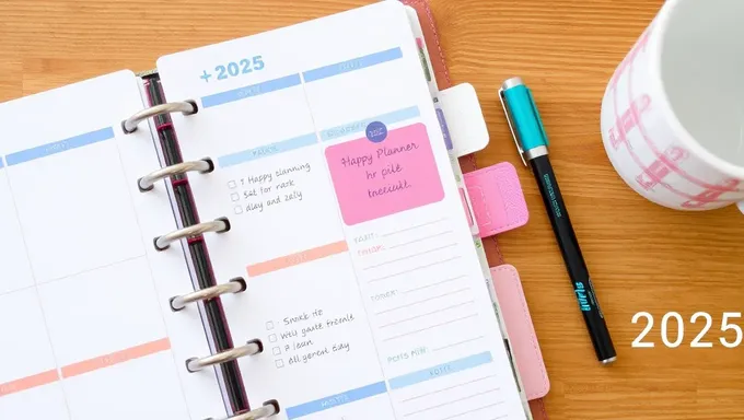 Happy Planner 2025 Refill: Happy Planner 2025 Refill for Productivity