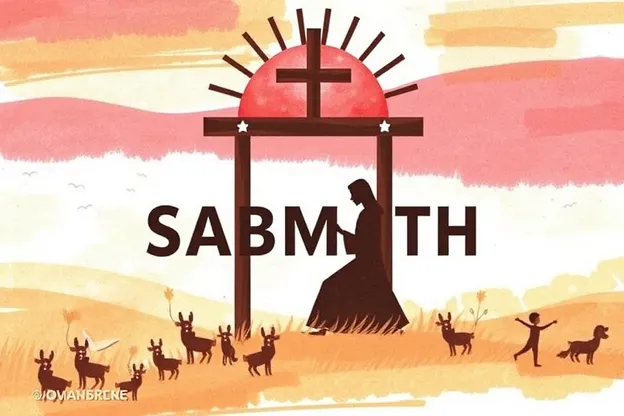 Happy Sabbath Image Represents Faith and Trust